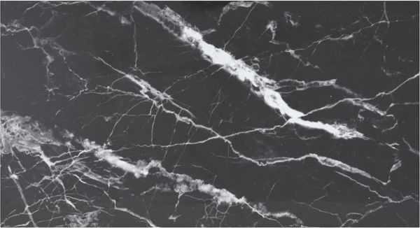 vidaXL Tischplatte Schwarz 120x65 cm 8 mm Hartglas in Marmoroptik 322276