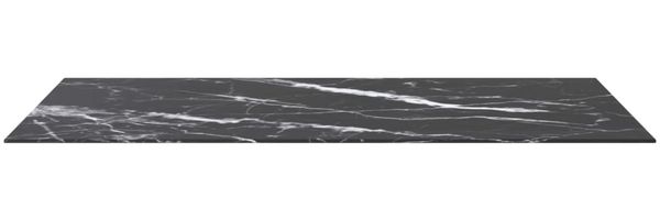 vidaXL Tischplatte Schwarz 120x65 cm 8 mm Hartglas in Marmoroptik 322276 Bild 3
