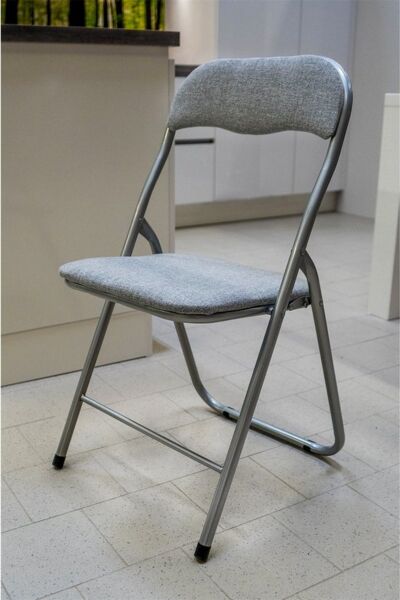 HTI-Living Klappstuhl Klappstuhl 4er Set Dima Fabric Grau (Set, 4 St), Küchenstuhl Eventbestuhlung