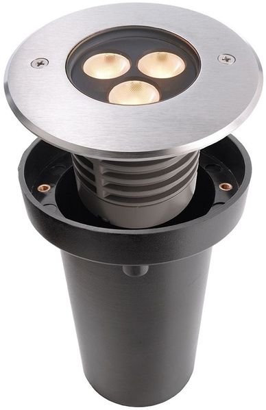 Deko Light Bodeneinbaustrahler II WW Bodeneinbaustrahler Außen LED silber IP67 280lm 3000K >80 Ra 30° Modern