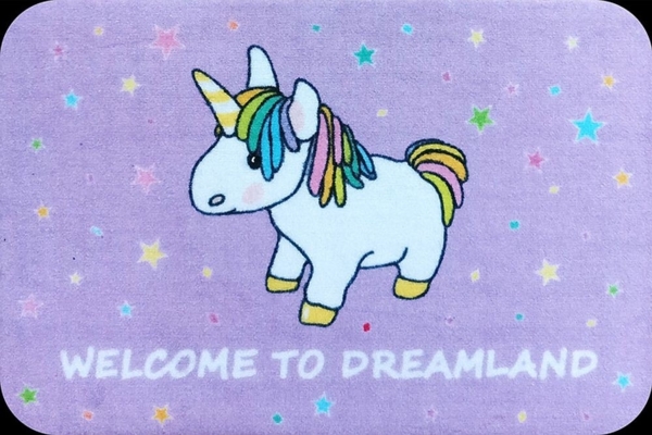 Rockbites - Fußmatte Türmatte "Einhorn - Dreamland" Lila Nr. 125 (100957)**