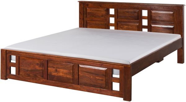 Bett Akazie 140x200x90 nougat lackiert OXFORD #251