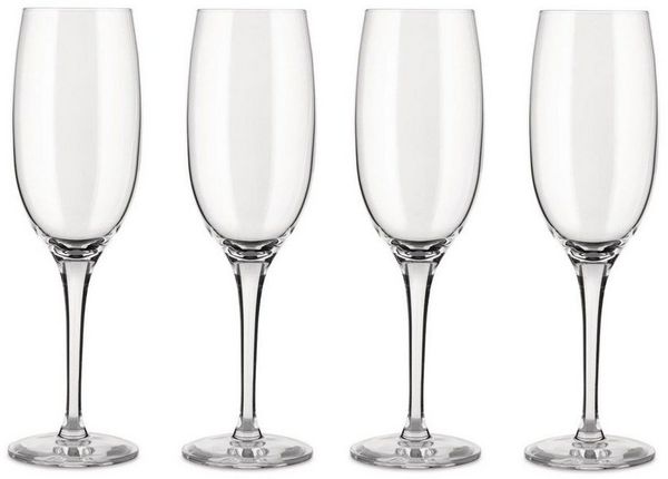 Alessi Champagnerglas Mami XL, 4-tlg, Kristallglas
