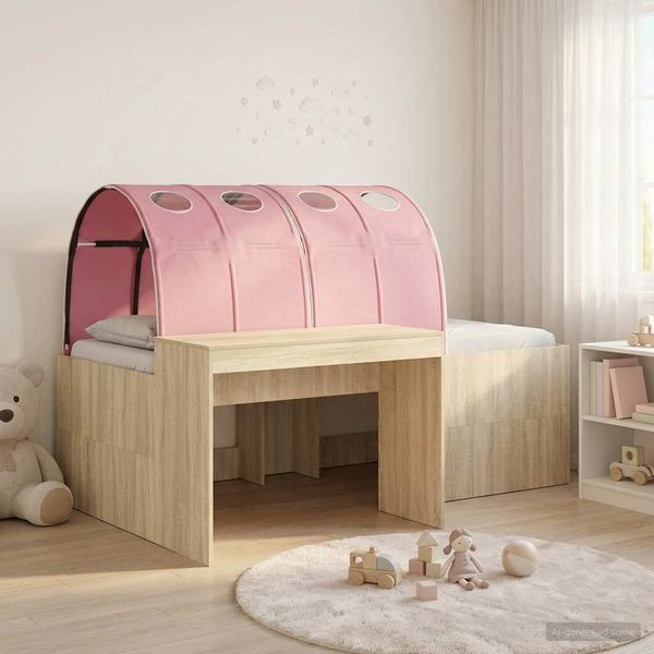 vidaXL Hochbett mit Schreibtisch für Kinder 3 Stk. Holzwerkstoff 3423686
