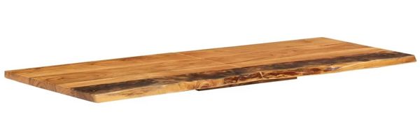 vidaXL Badezimmer-Waschtischplatte Massivholz Akazie 140x52x2,5 cm 286325 Bild 11