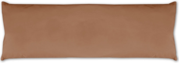 Seitenschläfer Kissenhülle Kissenfüllung Körperkissen, bequem und anschmiegsam in vielen verschiedenen Farben erhältlich (ca. 40x120cm / braun - hellbraun)