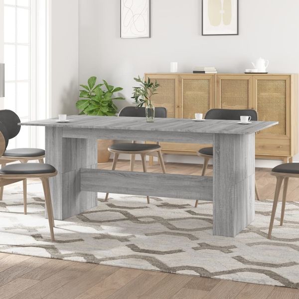 vidaXL Esstisch Grau Sonoma 180x90x76 cm Holzwerkstoff 838193
