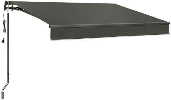 STEELSØN 'Kestria' Gelenkarmmarkise 250x200 cm, Markise elektrisch, anthrazit, Terrassenmarkise komplett vormontiert Bild 10