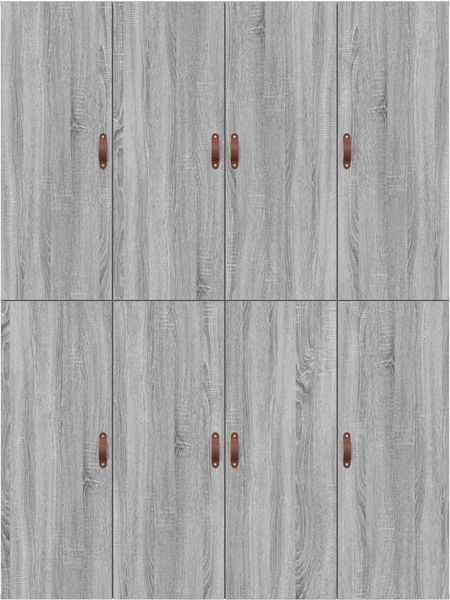 vidaXL Aufbewahrungsbettgestell Graues Sonoma 135 x 190 cm 3335442 Bild 9