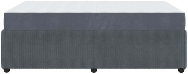 vidaXL Bettrahmen mit Matratze Dunkelgrau 120 x 200 cm Stoff 3398387 Bild 6
