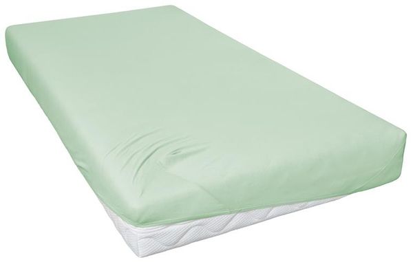 Hahn Haustextilien Jersey-Spannlaken Basic Größe 90-100x200 cm Farbe eukalyptus