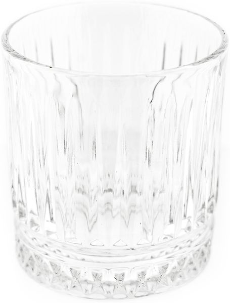 Almina Elisa 6 Teiliger Trinkgläser-Set aus Glas mit Riffle Design 240 ml