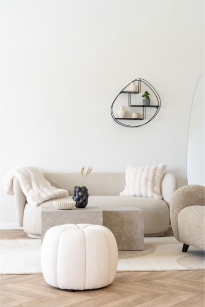 Pouf, natur, ø48x38 cm, HN1259 Bild 5