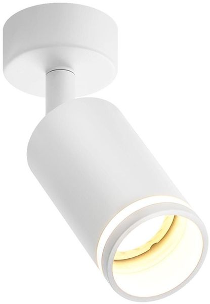 ZMH Weißer Deckenstrahler 1 Glühbirne modern GU10 verstellbar Innen Metall