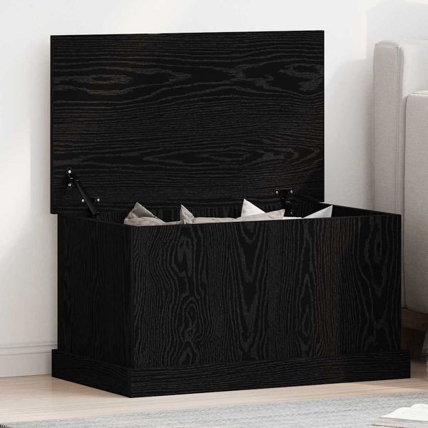 vidaXL Aufbewahrungsbox Schwarz Eichen-Optik 70 x 40 x 38 cm 862826