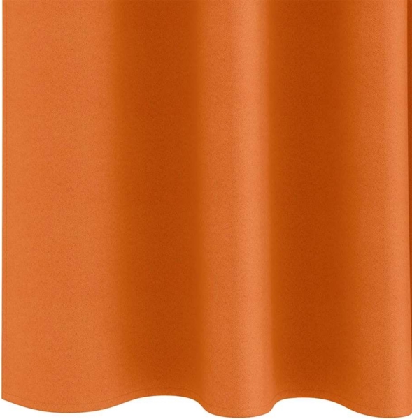 vidaXL Verdunkelungs-Vorhänge mit Ringen 2 pcs Helles Orange 4107512 Bild 5