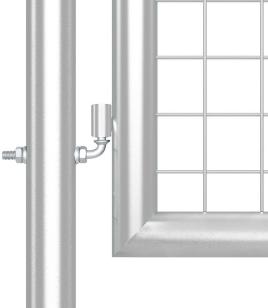vidaXL Maschen-Gartentor Silber 300x125 cm Verzinkter Stahl 154531 Bild 5