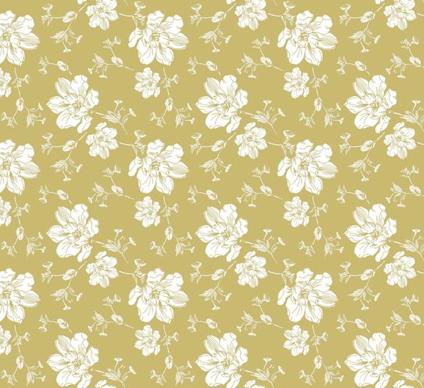 d-c-fix Tischdecke Noblessa yellow Blossom Ø 140 cm