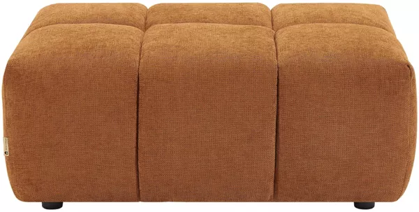 Vente-unique - APOLIU Pouf Stoff Rot - B 109 cm x H 45 cm x L 72 cm