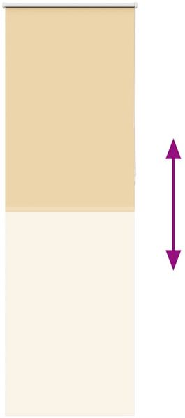 vidaXL Verdunkelungsrollo Beige 75x230cm Stoffbreite 70,7 cm Polyester 4010811 Bild 5