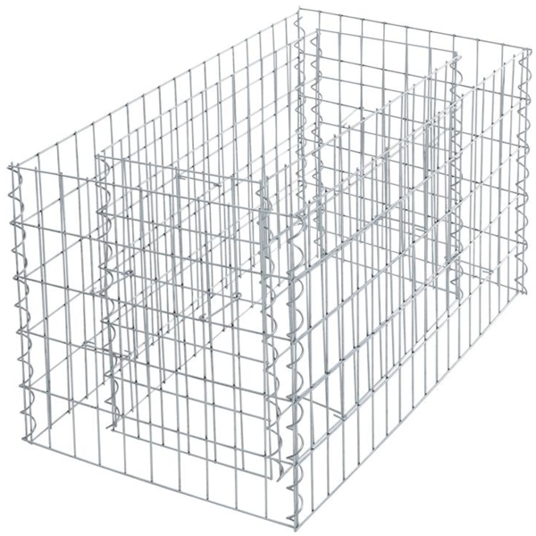 Gabionenhochbeet Hochbeet Gabione 360 x 50 x 50 cm Pflanzkorb Drahtgitter Steinkorb