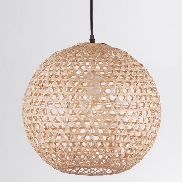 Nova Luce 9581501 MELODY Pendelleuchte 37x40cm Natur E27