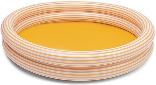 Swim Essentials Pool Swimming Pool 100 cm Yellow White Vertical Striped 100x15 cm, Swimmingpool Planschbecken