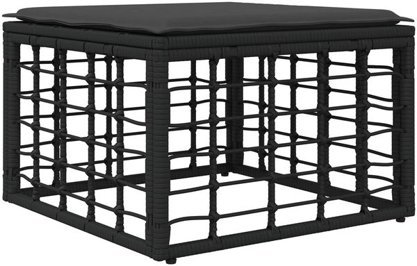 vidaXL Outdoor-Sofagarnitur 8 pcs Schwarz und Dunkelgrau Polyester 3437523 Bild 4