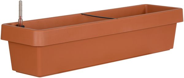 Geli Bewässerungsblumenkasten Viva Kunststoff terrakotta 80 cm