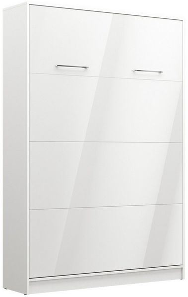 QMM TraumMöbel Schrankbett Wandbett VB 140 x 200 (Möbelstück, 1-St, Farbauswahl) vertikal klappbar