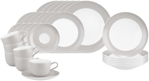 Seltmann Weiden Liberty Pure Colors Kombiservice 30-teilig - New Grey