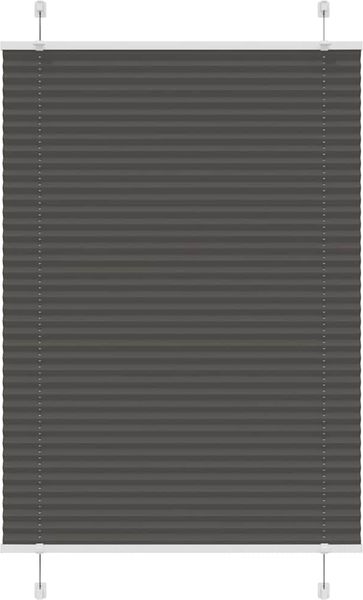 vidaXL Plissee Schwarz 90x100 cm Stoffbreite 89,4 cm Polyester 4015124