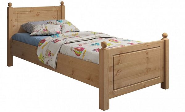 Home affaire Massivholzbett Mila, hohe Belastbarkeit Jugendbett,! FSC® zertifiziertes Massivholz (Breite/Belastbarkeit 180cm/220 KG, 140cm/180 KG, 90cm/=120 KG), aus massiver Kiefer, inklusive Lattenrost