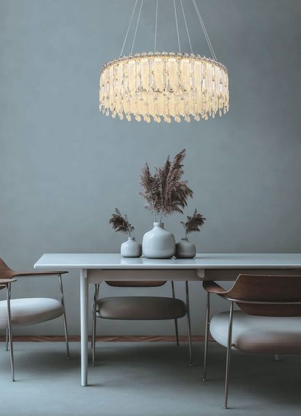 GLOBO LIGHTING Hängeleuchte KLUNKA, Dimmfunktion, Memoryfunktion, Nachtlichtfunktion, mehrere Helligkeitsstufen, LED fest integriert, warmweiß - kaltweiß, Hängelampe Esszimmer-Leuchte Esstischleuchte Wohnzimmer