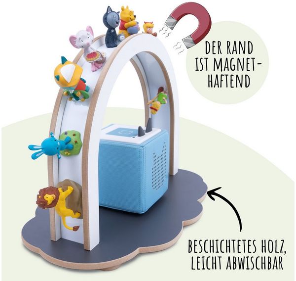 Holzura Kinderregal Das neue Tonie-Standregal – liebevoll gestaltet & praktisch zugleich