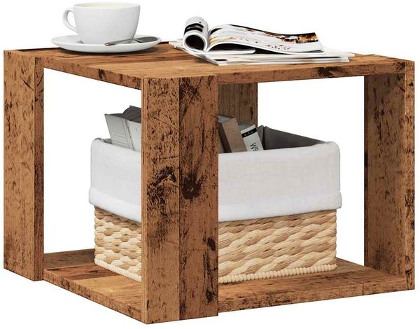 vidaXL Couchtisch Altholz-Optik 40x40x30 cm Holzwerkstoff 856494