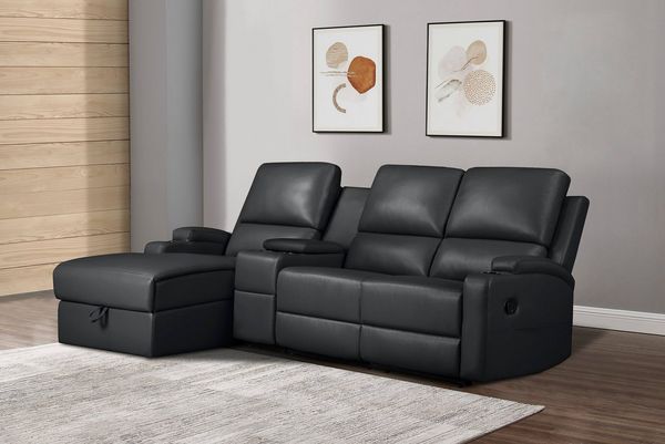 Home affaire Ecksofa Napori Multimediasofa, 3er Kinosessel XXL, L-Form, Kinosofa mit Relaxfunktion, Getränkehalter, Staufach und Staukasten