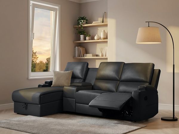 Home affaire Ecksofa Napori Multimediasofa, 3er Kinosessel XXL, L-Form, Kinosofa mit Relaxfunktion, Getränkehalter, Staufach und Staukasten