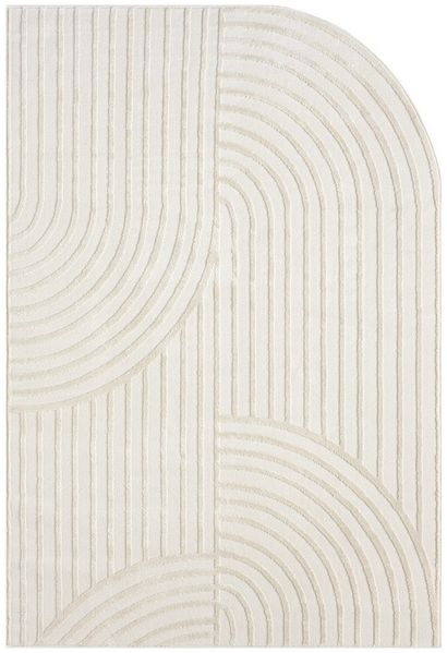 s.Oliver Teppich Cilla, besondere Form, modernes Design, dichte Qualität, rechteckig, Höhe: 11 mm, Woll-Look, Skandi, Boho, leichter Glanz, Wohnzimmer, Schlafzimmer