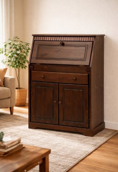 Clever-Moebel Sekretär Sekretär aus Kiefernholz im Landhausstil Schreibtisch