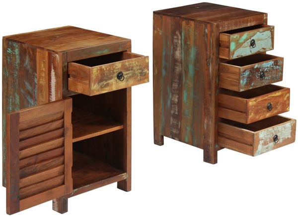 vidaXL Schreibtisch, Altholz Massiv, 140 x 50 x 77 cm Bild 3