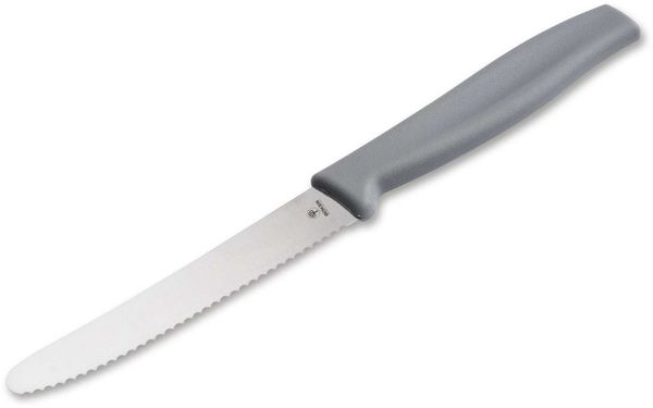 Böker Manufaktur Solingen Brötchenmesser Böker Brötchenmesser mit Wellenschliff, grau (6 Stück)