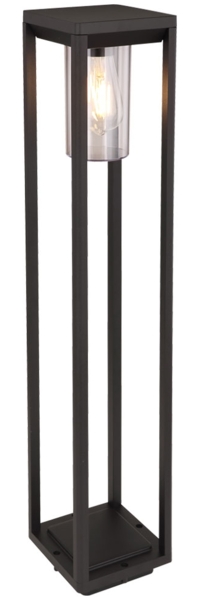 Stehleuchte, ALU, schwarz-matt, klar, H 80 cm