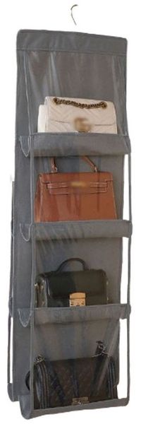JOYOLEDER Hängeregal Aufbewahrung handtaschen Aufbewahrung 6/8 Taschen Organizer, Transparentes Fenster