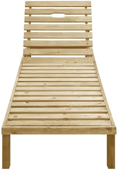 vidaXL Sonnenliege mit Taupe Auflage Imprägniertes Kiefernholz 3065827 Bild 3