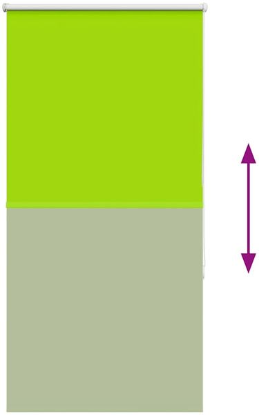 vidaXL Verdunkelungsrollo Grün 80x130 cm Stoffbreite 75,7 cm Polyester 4011228 Bild 9