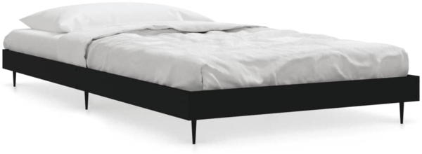 vidaXL Bettgestell Schwarz 90x200 cm Holzwerkstoff 832270