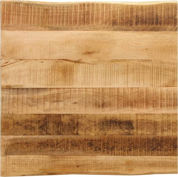 vidaXL Tischplatte mit Baumkante 60x60x2,5 cm Raues Massives Mangoholz 370666