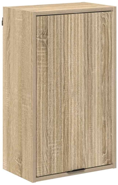 vidaXL Badezimmermöbel-Set mit Tür Sonoma-Eiche Holzwerkstoff, Metall 3393115 Bild 5