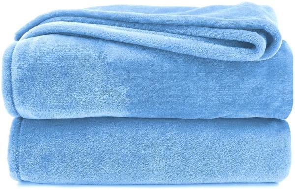 Wohndecke Premium Super Soft Flanell Kuscheldecke Sofadecke, heimtexland, super weich und flauschig, Allergiker geeignet, atmungsaktiv